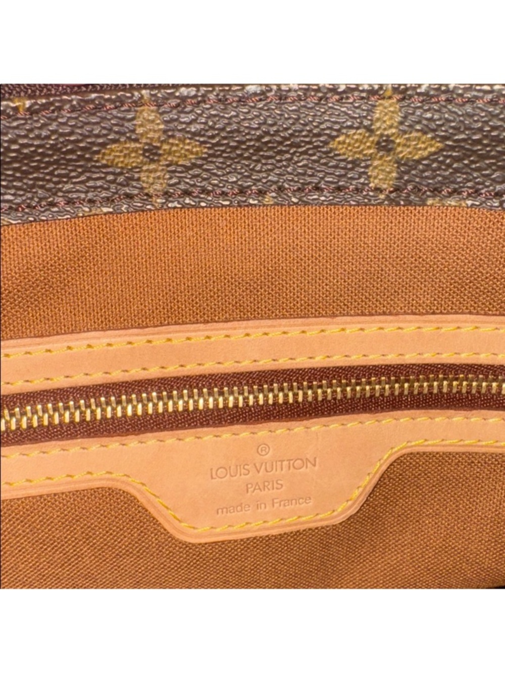 Louis Vuitton Cabas Piano Monogram Canvas shoulder bag with Vachetta trim - Picture 15 of 16